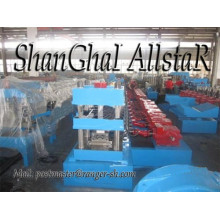 Metal highway guardrail support roll forming machine